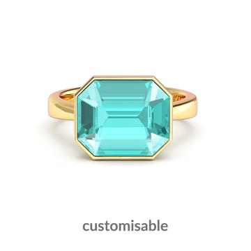 Octagon Solitaire Customised Cocktail Ring