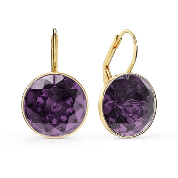 Bella Earrings 10 Carat Drop Earrings Iris Crystals Gold Plated