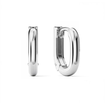 Essentials 12mm Mix Hoop Earrings Rhodium Plated