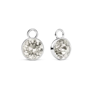 Bella 2 Carat Mix Charms with Crystal Silver Shade Swarovski Crystals Rhodium Plated