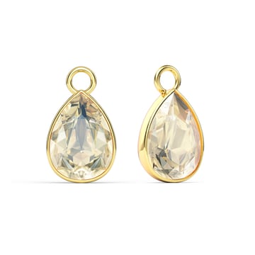 Statement Teardrop Mix Charms with Swarovski Crystal Moonlight Gold Plated