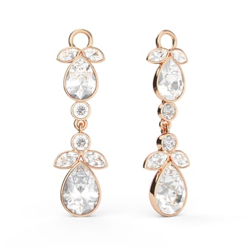 Odolette Drop Mix Charms Clear Rose Gold Plated