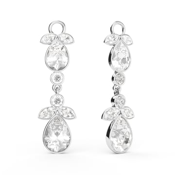 Odolette Drop Mix Charms Clear Rhodium Plated