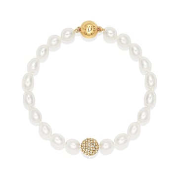 Serenity Freshwater Pearl Bracelet White Freshwater Pearl Gold Plated
