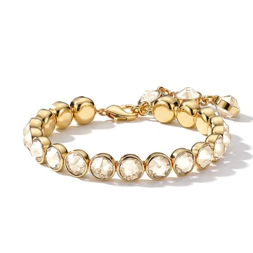 Signature Tennis Bracelet Champagne Gold Plated