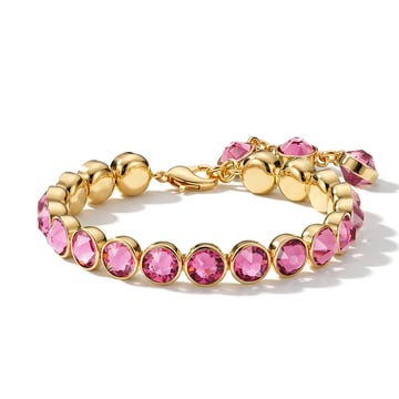 Signature Tennis Bracelet Rose Gold Plated