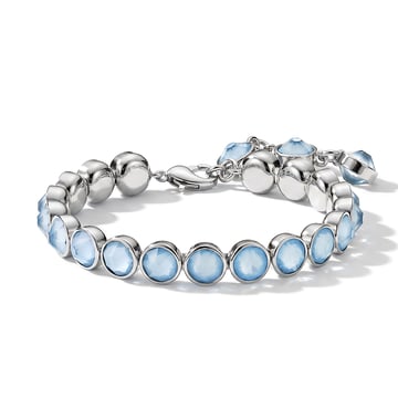 Signature Tennis Bracelet Sky Ignite Rhodium Plated
