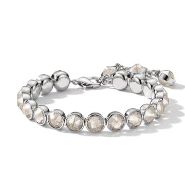 Signature Tennis Bracelet Crystal Silver Shade Rhodium Plated