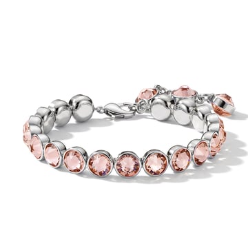 Signature Tennis Bracelet Vintage Rose Rhodium Plated