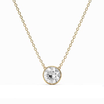 Bella 4 Carat Necklace Clear Crystal Gold Plated