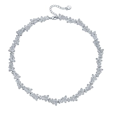 Enchanted Necklace with Clear Swarovski Crystals Bridal