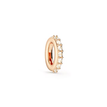 Eternity Mix Carrier Pendant Clasp Clear Rose Gold Plated