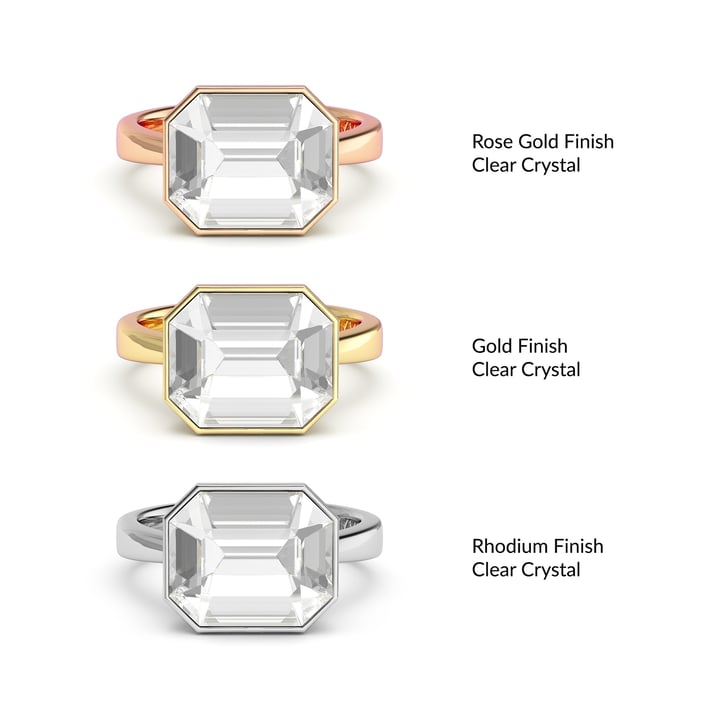 Octagon Solitaire Customised Cocktail Ring