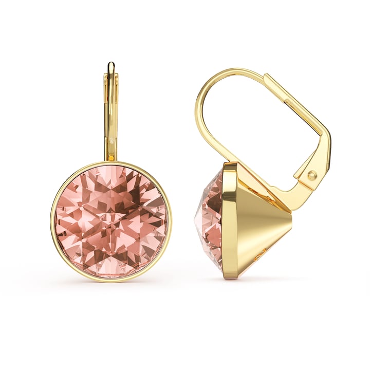 Bella Earrings 6 Carat Drop Earrings Vintage Rose Crystals Gold Plated