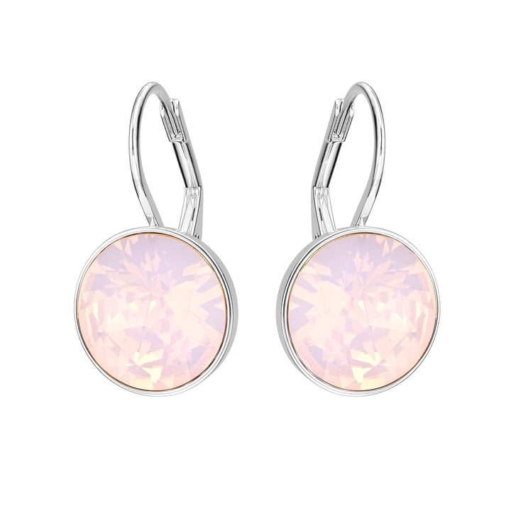 Bella Earrings 6 Carat Drop Earrings Rose Water Opal Crystals Rhodium Plated