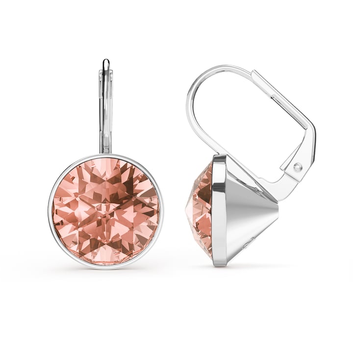 Bella Earrings 6 Carat Drop Earrings Vintage Rose Crystals Rhodium Plated