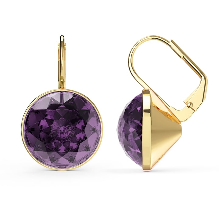 Bella Earrings 10 Carat Drop Earrings Iris Crystals Gold Plated