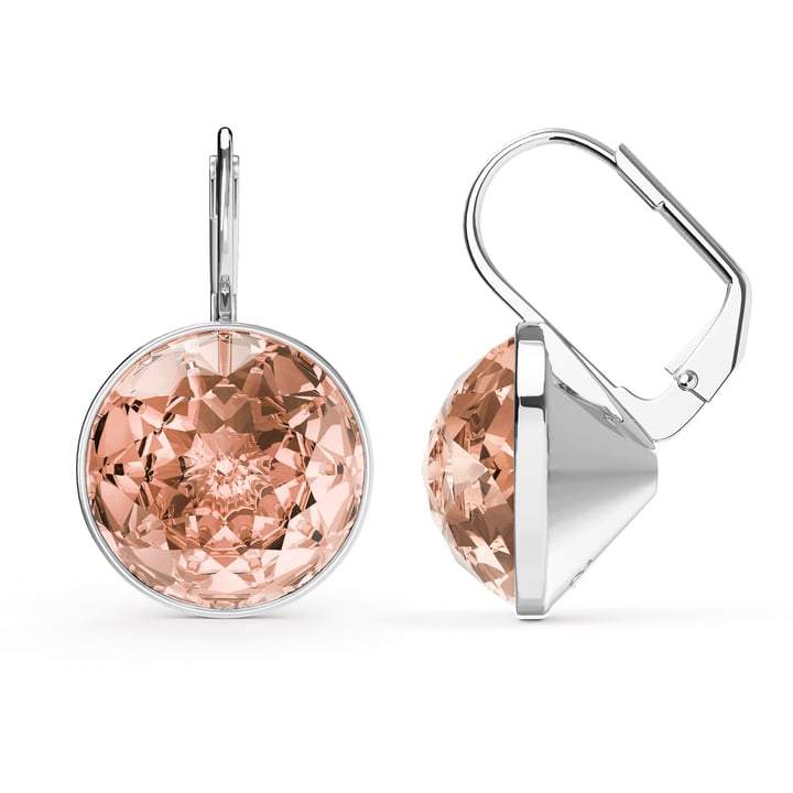 Bella Earrings 10 Carat Drop Earrings Vintage Rose Crystals Rhodium Plated