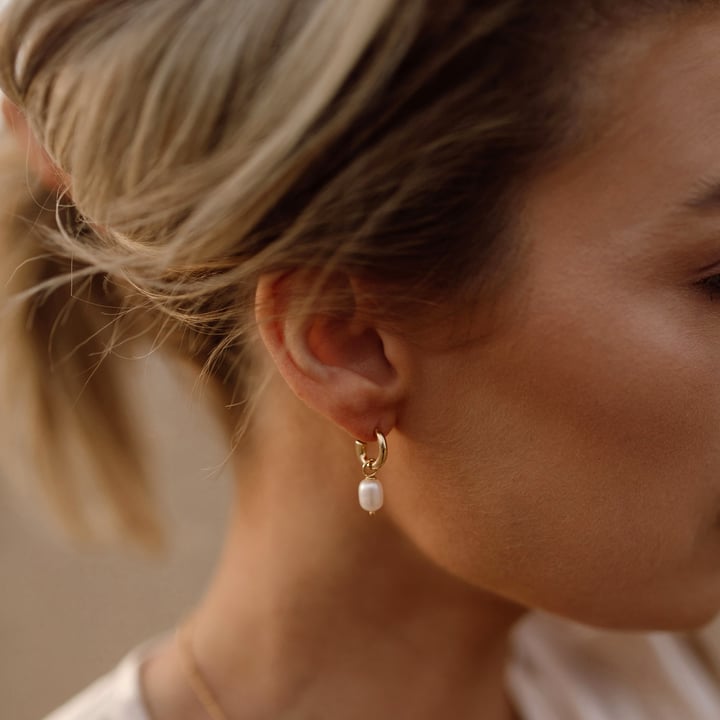 Basics Mix Hoop Carrier Earrings Gold Plated