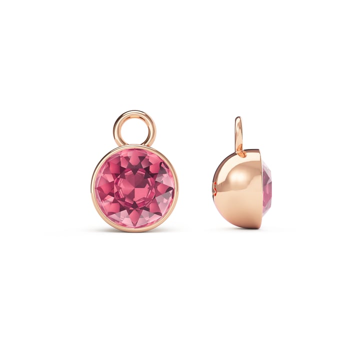 Bella 2 Carat Mix Charms with Rose Swarovski Crystals Rose Gold Plated