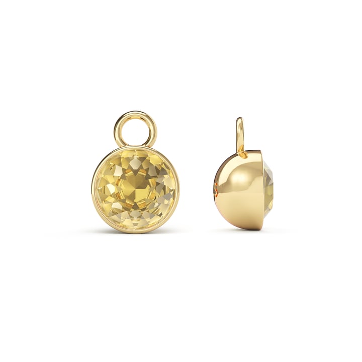 Bella 2 Carat Mix Charms with Crystal Golden Shadow Swarovski Crystals Gold Plated