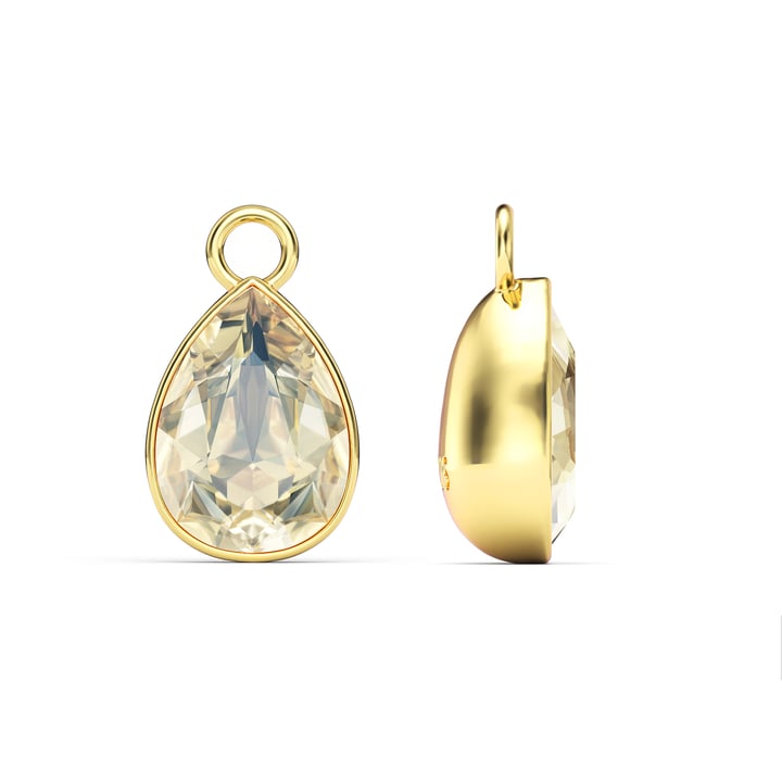 Statement Teardrop Mix Charms with Swarovski Crystal Moonlight Gold Plated