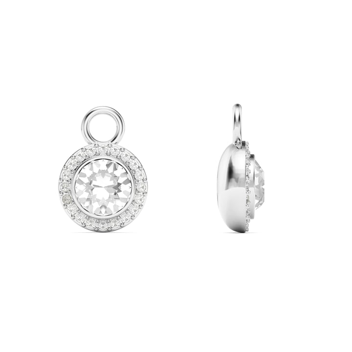 Angelic Circle Mix Charms Clear Crystals Rhodium Plated