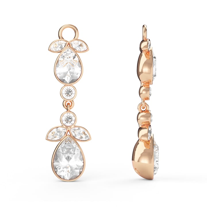 Odolette Drop Mix Charms Clear Rose Gold Plated
