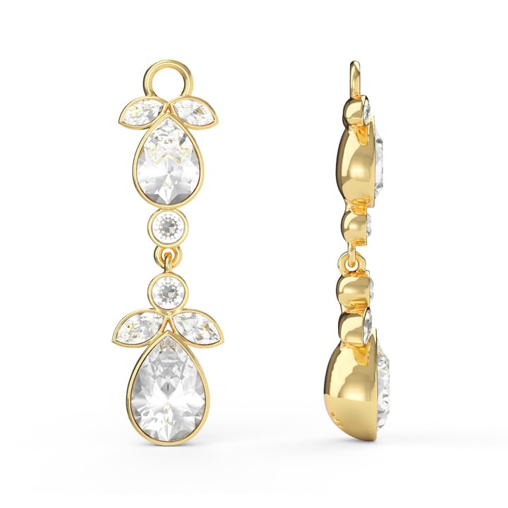 Odolette Drop Mix Charms Clear Gold Plated