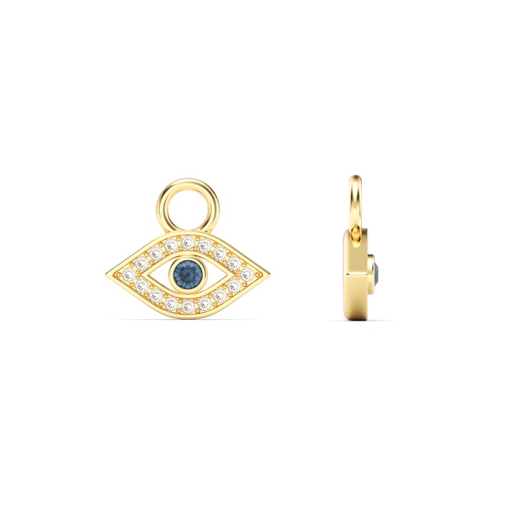 Evil Eye Mix Charms Montana Crystals Gold Plated