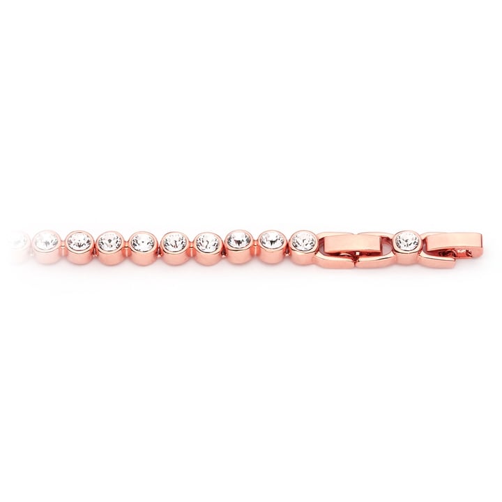 Tennis Bracelet with Swarovski Crystal Rose Gold Plated