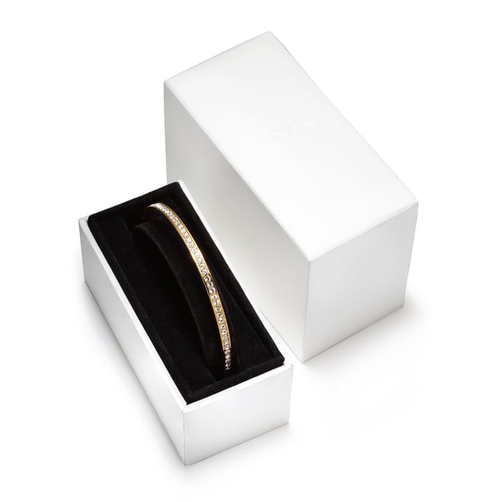 MYJS Trinity Magic Bangle with Clear Crystals Gold Plated