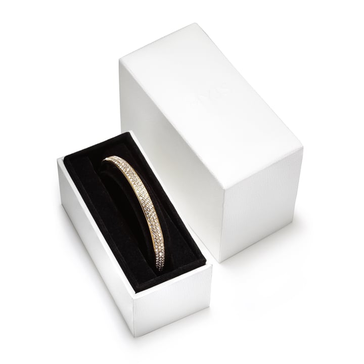 Show Stopper Crystal Stone Pave Bangle Gold Plated