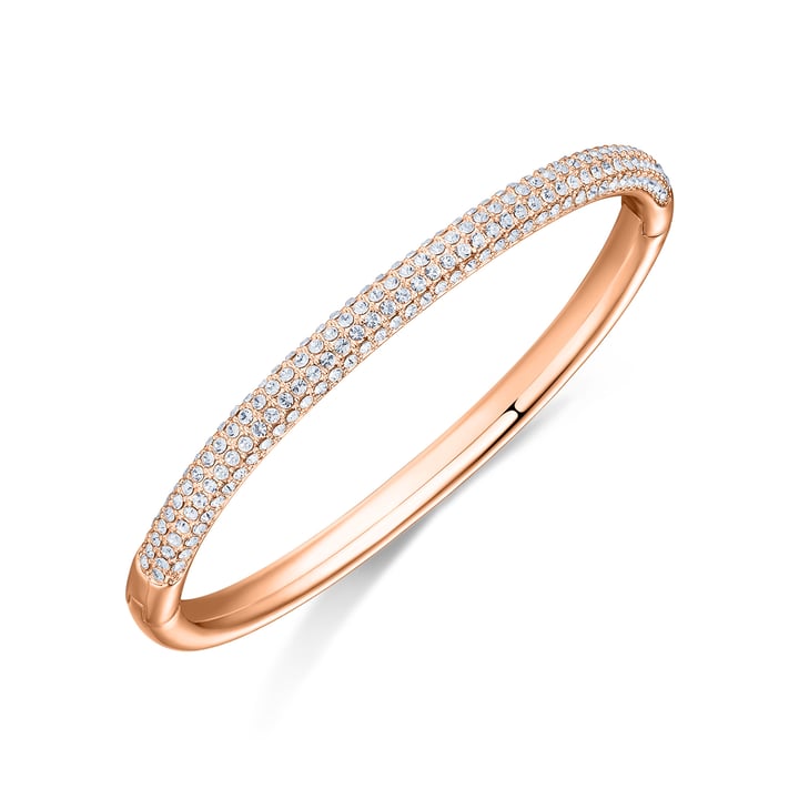 Stone Mini Bangle Bracelet with Austrian Crystals Bridal Wedding MYJS RGP