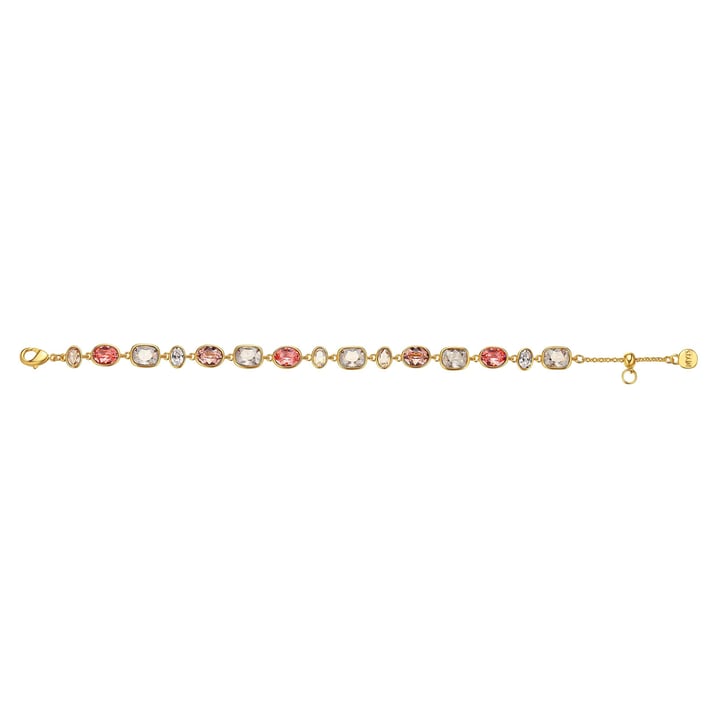 Festival Rose Bracelet with Swarovski Crystals Bridal Gold Plated