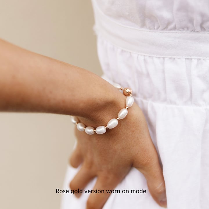 Cadence Freshwater Pearl Bracelet Gold Plated