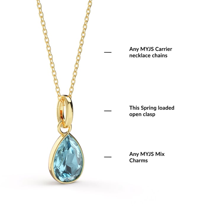 Minimal Mix Carrier Pendant Clasp Gold Plated