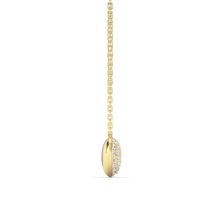 Alana Heart Necklace Clear Crystals Gold Plated