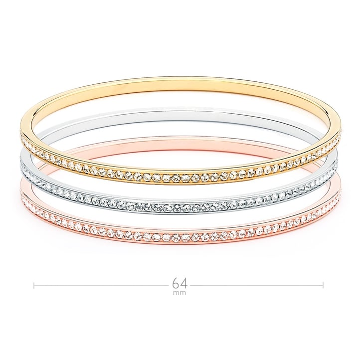 Magic Bangle Jewellery Set with Austrian Crystals