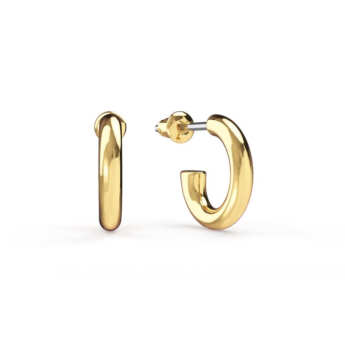Basics Mix Hoop Carrier Earrings Gold Plated