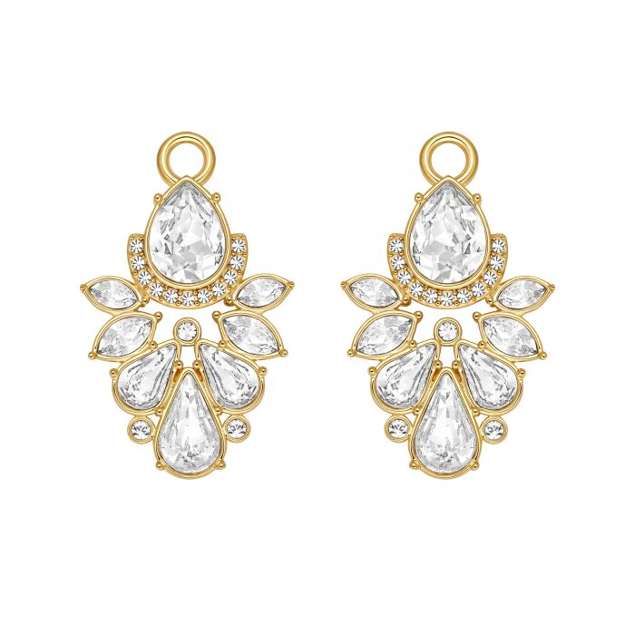 Luana Drop Mix Charms Clear Gold Plated