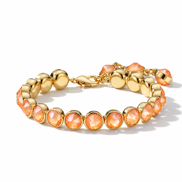 Signature Tennis Bracelet Mango DeLite Gold Plated