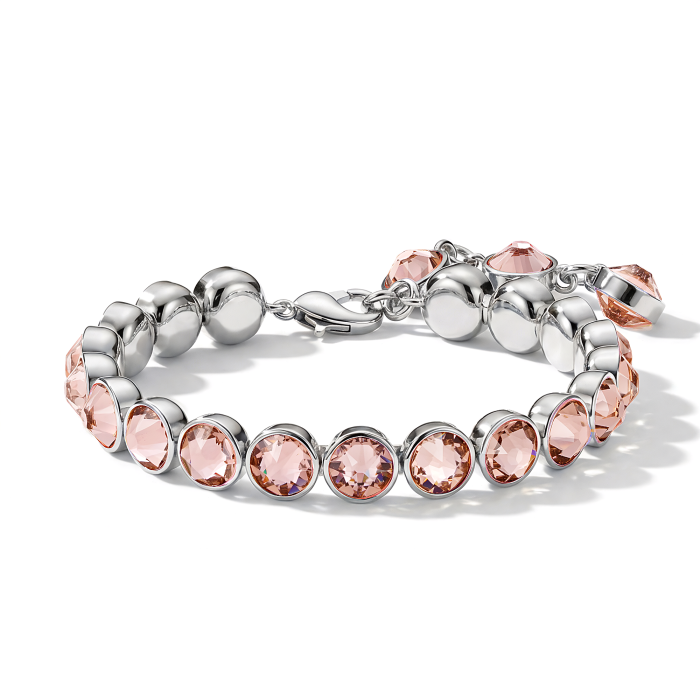 Signature Tennis Bracelet Vintage Rose Rhodium Plated
