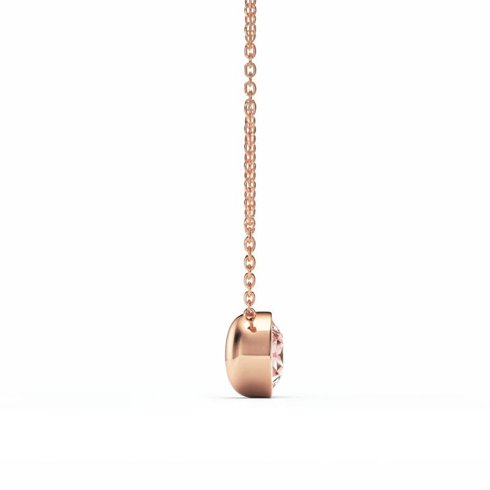 Bella 4 Carat Necklace Vintage Rose Crystal Rose Gold Plated