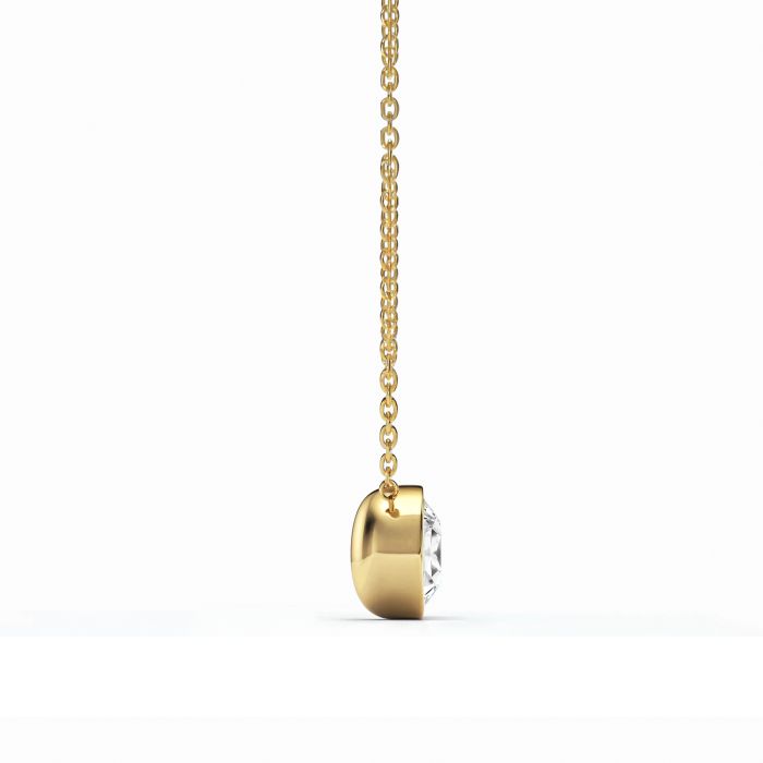 Bella 4 Carat Necklace Clear Crystal Gold Plated
