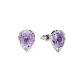 Bella Earrings with 4 Carat Violet Crystals Earrings Bella Earrings with 4 Carat Violet Crystals Earrings