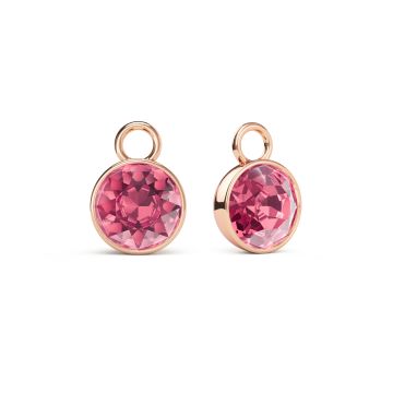 Bella 2 Carat Mix Charms with Rose Swarovski Crystals Rose Gold Plated