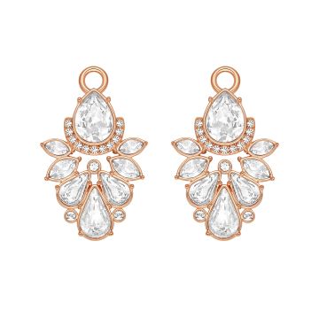 Luana Drop Mix Charms Clear Rose Gold Plated