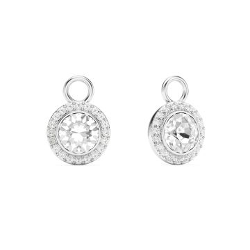 Angelic Circle Mix Charms Clear Crystals Rhodium Plated
