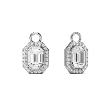 Angelic Octagon Mix Charms Clear Rhodium Plated